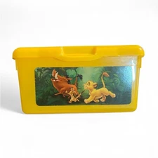 Vintage Disney Yellow Lion King Huggies Baby Wipes Container Empty