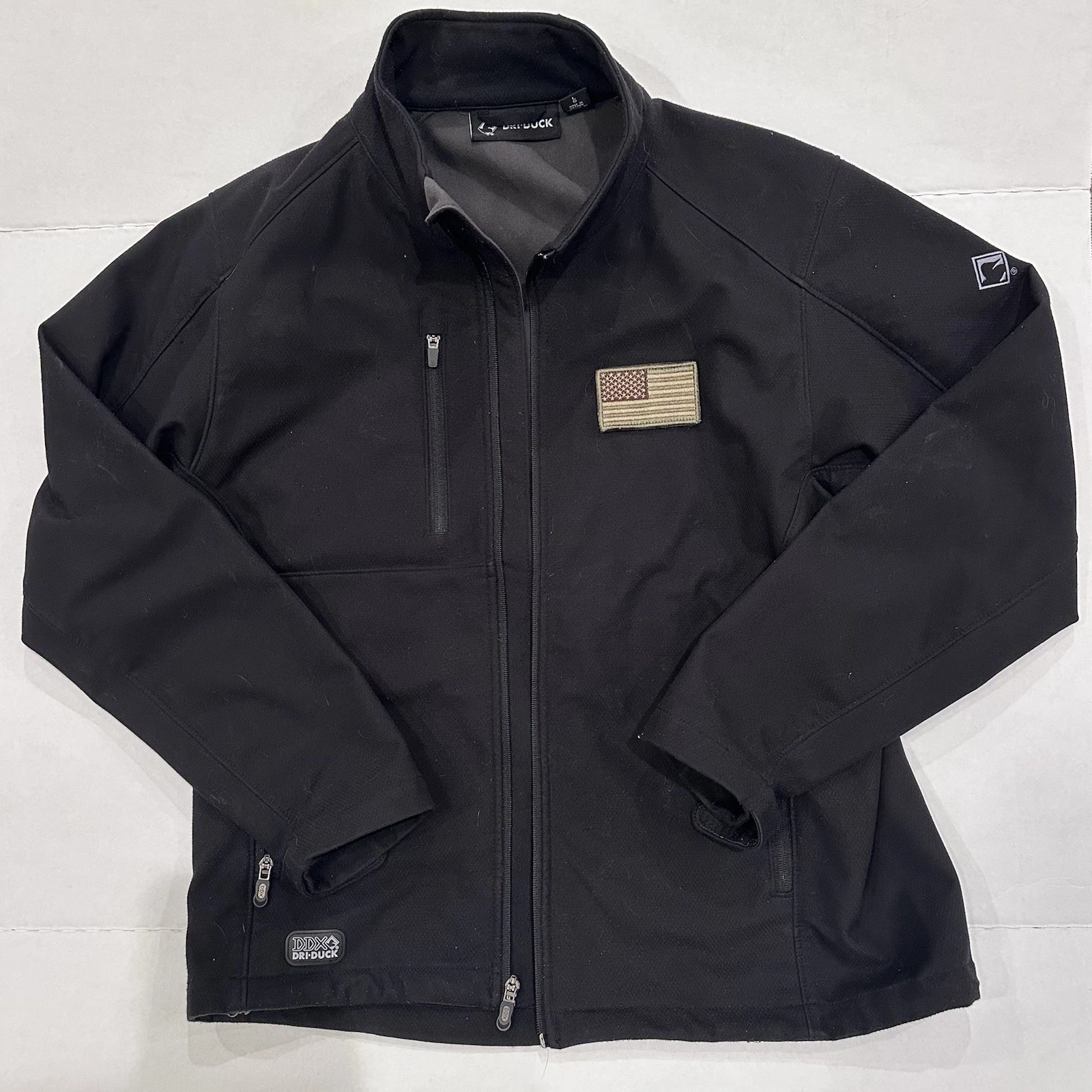 DriDuck Acceleration Black Work Jacket Large American Flag Men Durable Outdoor
Opens in a new window