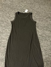 rue21 Black Ribbed Knit Tank Midi Dress Size L