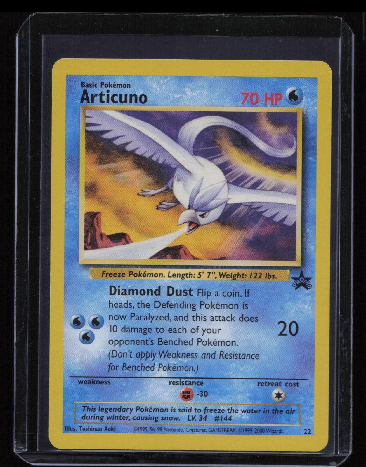 Articuno 22 - Promo Wizards Black Star Promos Pokemon Card - NM