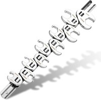 Shall 10-Teiliges BöRdelmutternschlüSsel-Set 3/8 Zoll Crowfoot 10-19 Mm Mit
