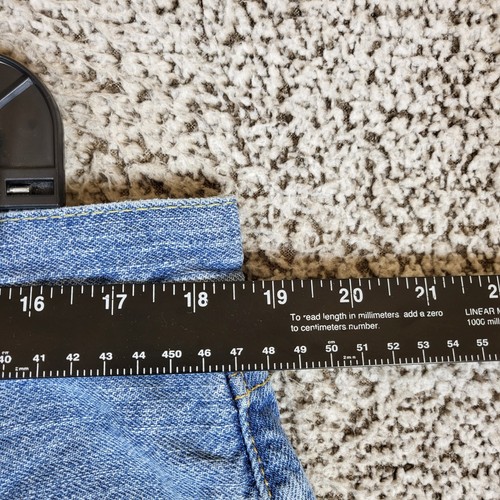 Pantalones cortos de mezclilla informales Levi's 505 para hombre talla 38 azul lavado claro - Imagen 5 de 11