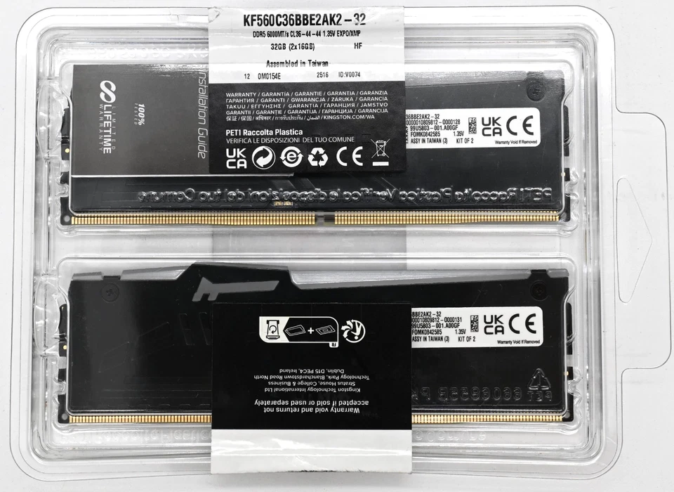 Kingston FURY Beast 32GB (2x16GB) DDR5 6000 MHz RAM RGB EXPO KF560C36BBE2AK2-32 - Image 2 of 3