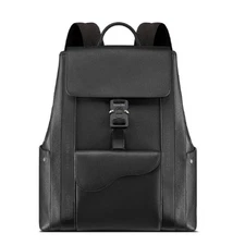 Dior France Saddle Black Calfskin Men's Backpack