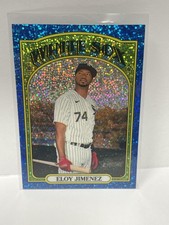 2021 Topps Heritage Eloy Jimenez Blue Sparkle White Sox
