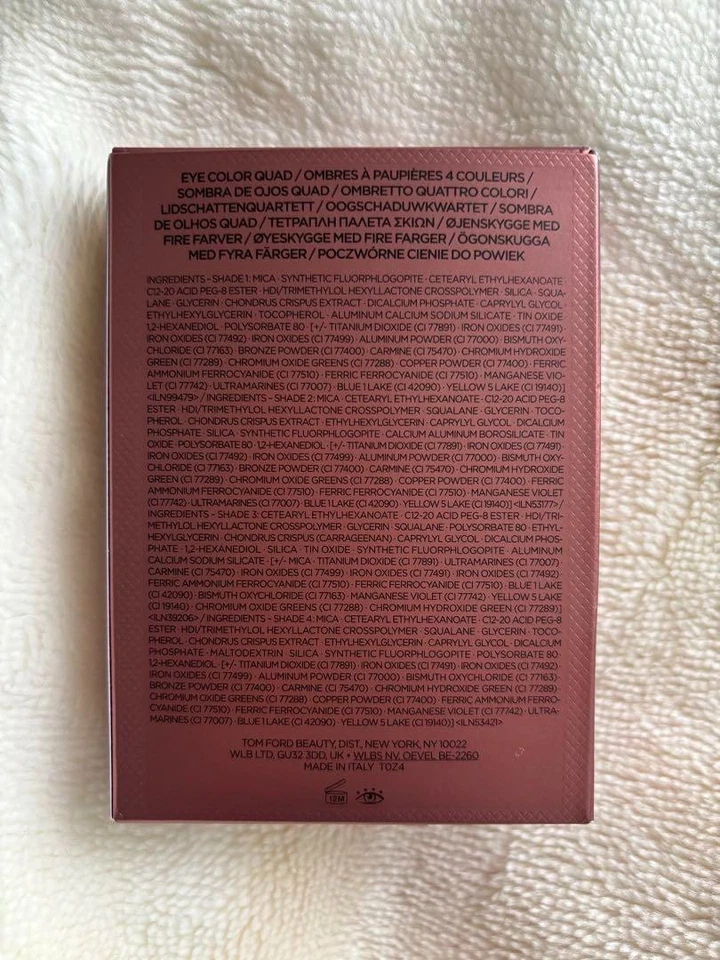 TOM FORD BEAUTY Eye Color Quad 01RE Rose Exposed Limited Edition (5.6g / 0.19oz) - Image 4 of 4