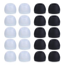 Medium Silicone Earbud Tips Compatible with Most Earphones