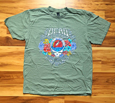Grateful Dead & Company 2024 Sphere Las Vegas Steal Your Face Green Tee Large