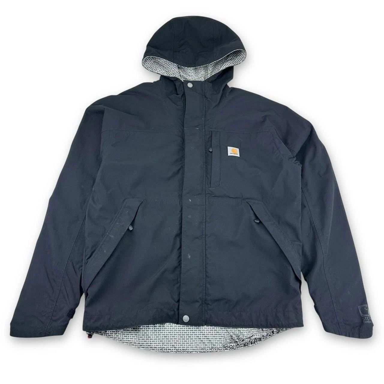 Carhartt 101570 001 Storm Defender Shoreline Vapor Jacket, Black, Small JKT538