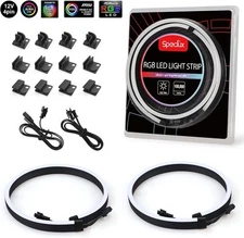 NEON RGB PC LED Strip, Strip for Neon ARGB 2 Strips, Fit 4-pin 12V 