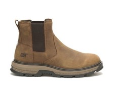 Mens CAT Exposition Chelsea Pull On SOFT TOE Boot P51060 Pyramid Brown Size 10