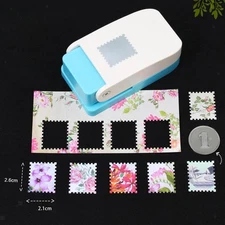 Kids Postage Stamp Border Paper Punch Easy Squeeze Lightweight for Scrapbooking