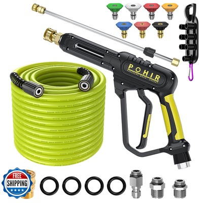#ad Pohir Pressure Washer Gun And Hose 3600 Psi Pressure Washer Hose 50Ft And Gun $116.42