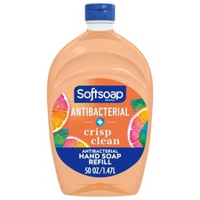 Wide Bottle Softsoap Anti-Bacterial Crisp Clean Liquid Hand Soap Refill, 50 oz. 0.20 per fl oz