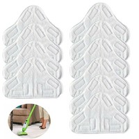 10pcs Microfibre Floor Mop Pads Washable Replacement For H2O H20 X5 Steam Mop