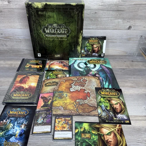 World of Warcraft The Burning Crusade Collector’s Ed. COMPLETE w/ Cards Sealed