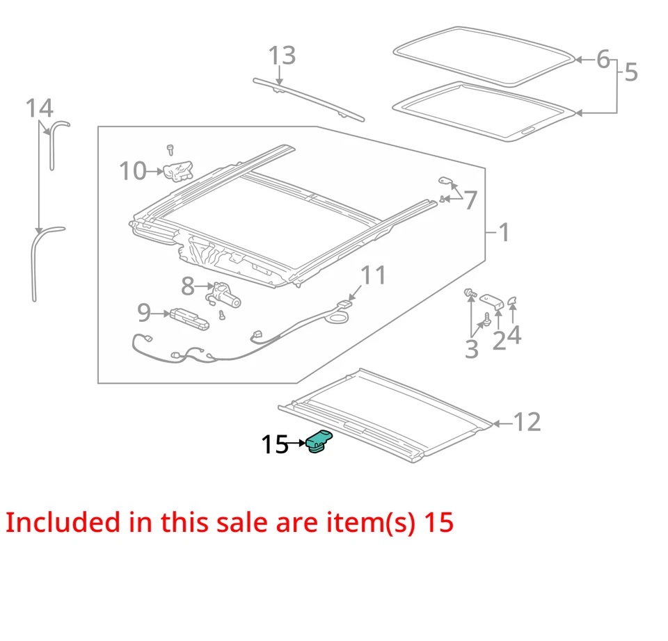 INTERRUPTOR DE CITA BUICK 2002-2007 ASM SUN RF 10316223 - NUEVO FABRICANTE DE EQUIPOS ORIGINALES 10316223 Foto 2 de 3