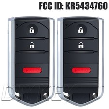 2 Kr5434760 Smart Prox Remote Key Fob For Acura Rdx 2013 2014 2015 313.8mhz