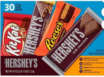 Hershey's Chocolate Variety Pack - 30 Count