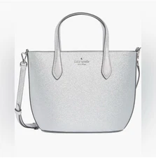 Kate Spade New York Lunar Light Glimmer Leather Satchel Handbag Retail $399 NWT