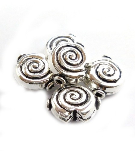 Lot De 50 Entretoises (Spacers) Marguerite 6mm Argenté - Pour Création Bijoux - Neuf