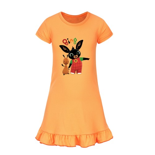Girls Bing Rabbits Sleepwear Dress Kids Pyjamas Nightdress Nightwear Pjs 2-9Y UK - Picture 12 of 55