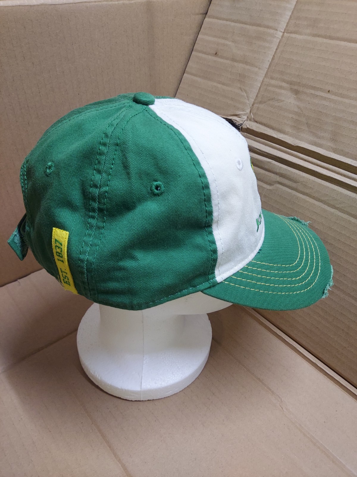 John Deere Distressed Cap Adjustable Strapback Ha… - image 7
