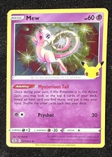 Mew Holo 11/25 Celebrazioni Pokemon TCG Carta Singola INGLESE NM