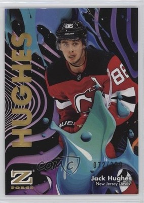 2024-25 Skybox Metal Universe Z-Force Rave 72/399 Jack Hughes #47 yf0