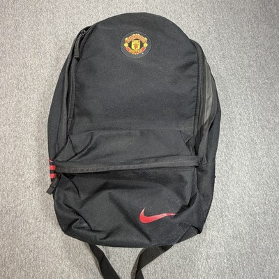 manchester united backpack nike Nike Manchester United F.C. Backpack Black Adjustable Lightweight Soccer