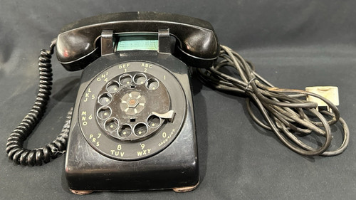 Vintage Bell System #C/D 500 Dial Corded Phone by Western Electric 4 Prong Plug