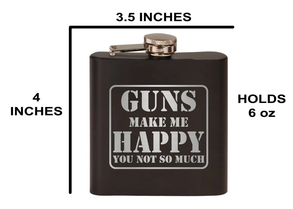 Rogue River Tactical Funny Hunting Flask Stainless Steel Hip Flask Premium Ma... - Image 3 of 4