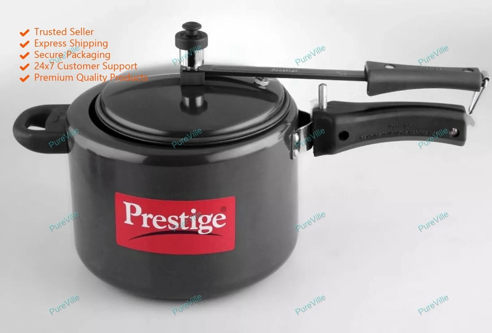 Prestige Nakshatra Aluminium 5 Litres Pressure Cooker