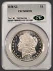 1878-CC Morgan Dollar MS62 PL CAC Nice Original Coin Silver Dollar