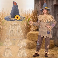 Festive 7-Piece Scarecrow Costume for Adults  Teens - Instant Halloween Style