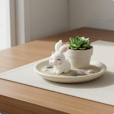 Cartoon-Kaninchen-Ornament japanischer Stil Tischdeko Hase f&uuml;r Schreibtisch
