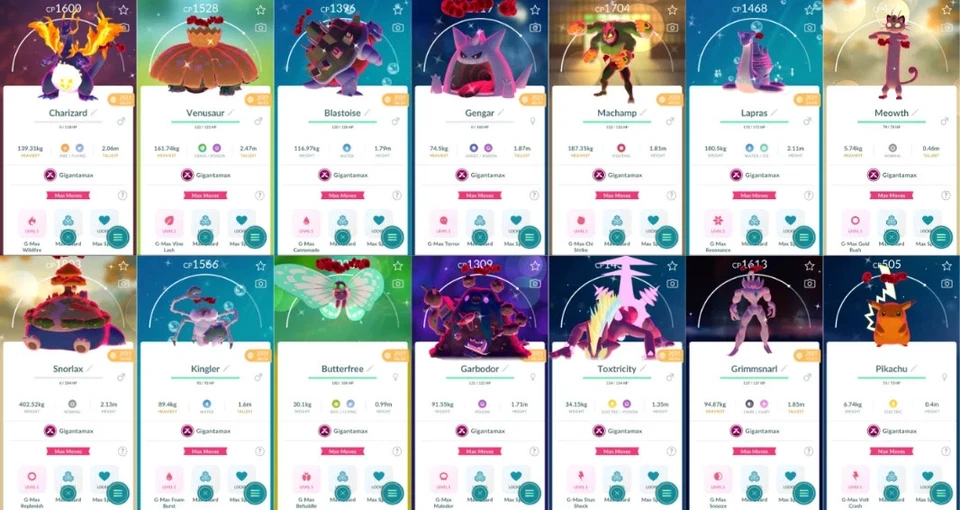 Shiny Gigantamax Pokémon | PTC Go 80K Dust - Image 1 of 1