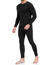 Men’s Thermal Underwear Set – Fleece Lined Long Johns Base Layer for Winter Warm