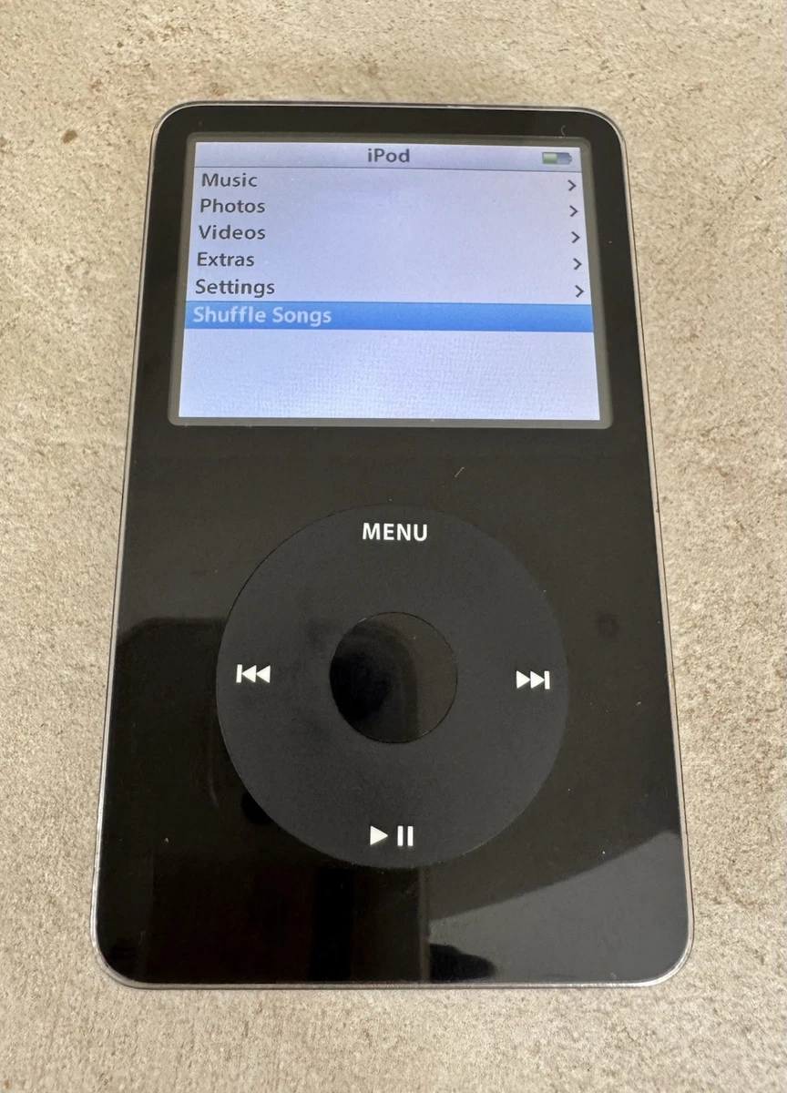 ジャンク品【大容量160GB化】iPod 第5世代 (60GBベース) ブラック iPod classic 5世代60GB 初期化再設定済 動作確認済 画像通り ジャンク
