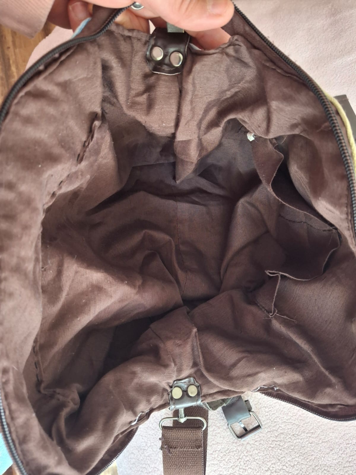 MSLD Canvas Patchwork Shoulder Bag Large Capacity… - image 16