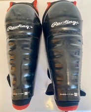  Rawlings RHSG -1130  Senior 13" Hockey Shin Guards -  Good Condition