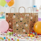 10x Paper Gift Bags Recyclable Twist Handle Party Favour Carrier