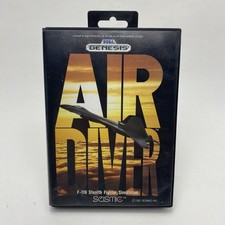 Sega Genesis AIR DRIVER 1990 Box  Manuel ONLY