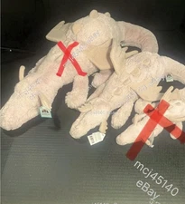 RETIRED ORIG BNWT JellyCat Rose Dragon 26” Tail Unfurled/20” Tail Furled MED/LRG