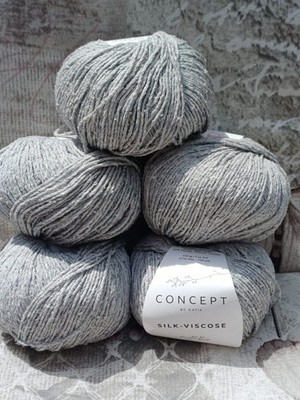 250g Silk Viskose von Katia  concept  Häkeln Stricken Wolle Garn