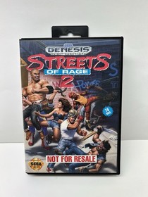 Sega Genesis Console Fighting System In Box With Streets Of Rage 2 Complete  