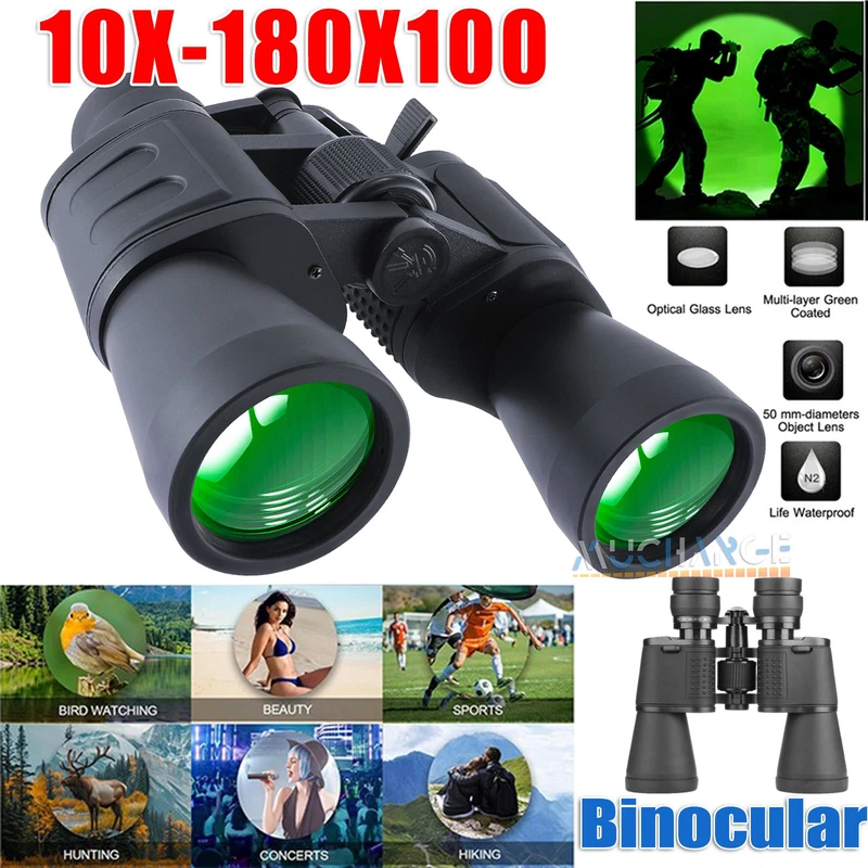 10-180x100 high power binoculars with superior definition and case
