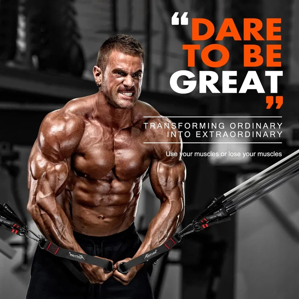 Conjunto de 11 PIEZAS Bandas de Resistencia Yoga Pilates Abdominales Ejercicio Fitness Tubo Bandas de Entrenamiento Foto 4 de 4