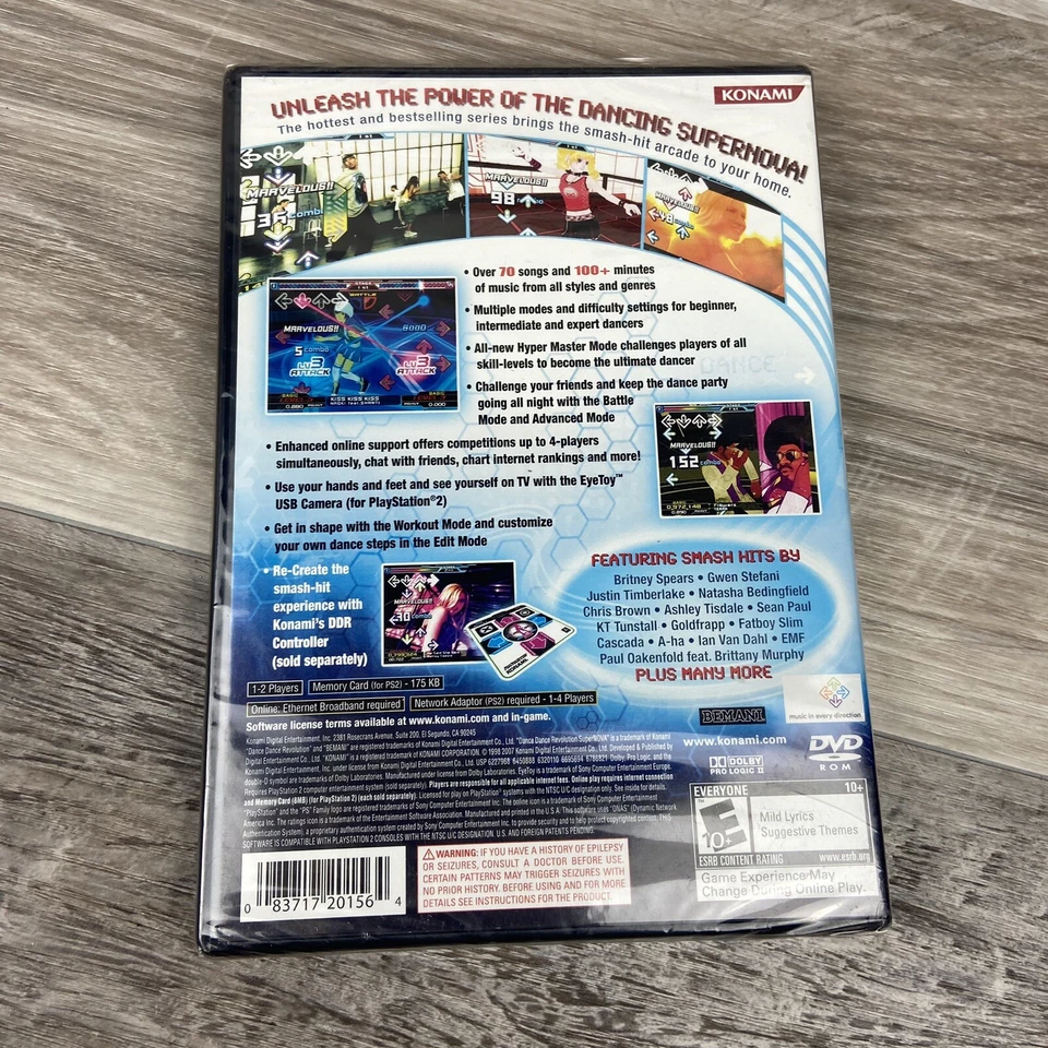 Dance Dance Revolution SuperNova 2 DDR PlayStation 2 PS2 NEW SEALED Game Only - Image 2 of 4