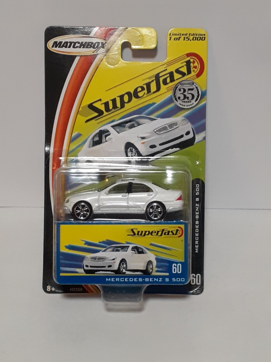 Matchbox Superfast # 60 Mercedes Benz S500 White Limited